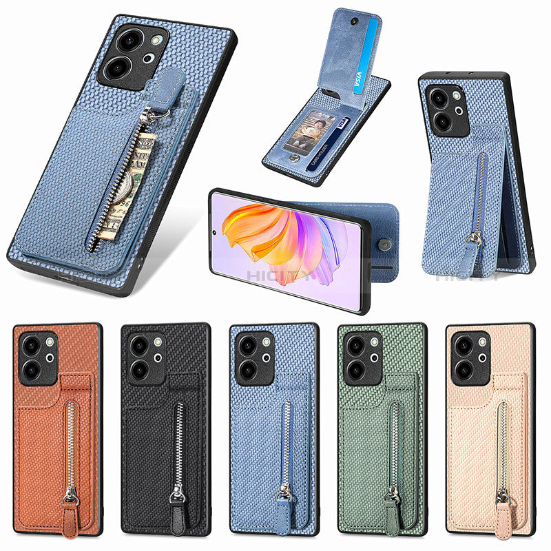 Custodia Silicone Ultra Sottile Morbida Cover con Magnetico S05D per Huawei Honor 80 SE 5G