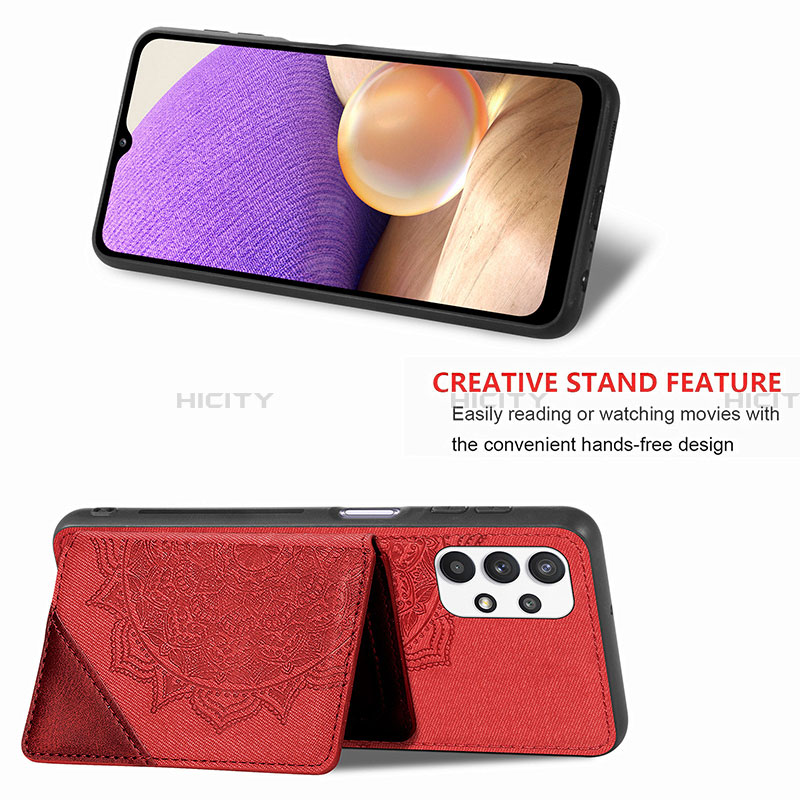 Custodia Silicone Ultra Sottile Morbida Cover con Magnetico S05D per Samsung Galaxy A32 4G
