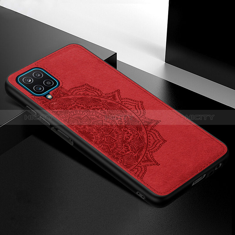 Custodia Silicone Ultra Sottile Morbida Cover con Magnetico S05D per Samsung Galaxy M12 Rosso