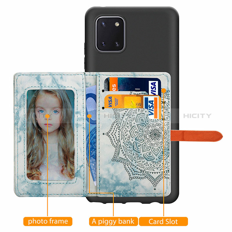 Custodia Silicone Ultra Sottile Morbida Cover con Magnetico S05D per Samsung Galaxy Note 10 Lite