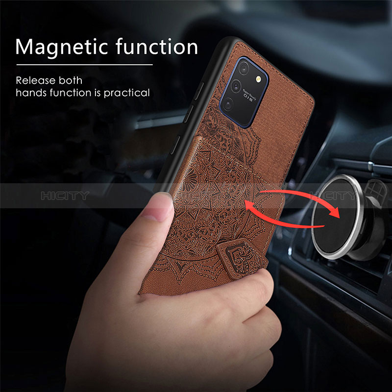 Custodia Silicone Ultra Sottile Morbida Cover con Magnetico S05D per Samsung Galaxy S10 Lite