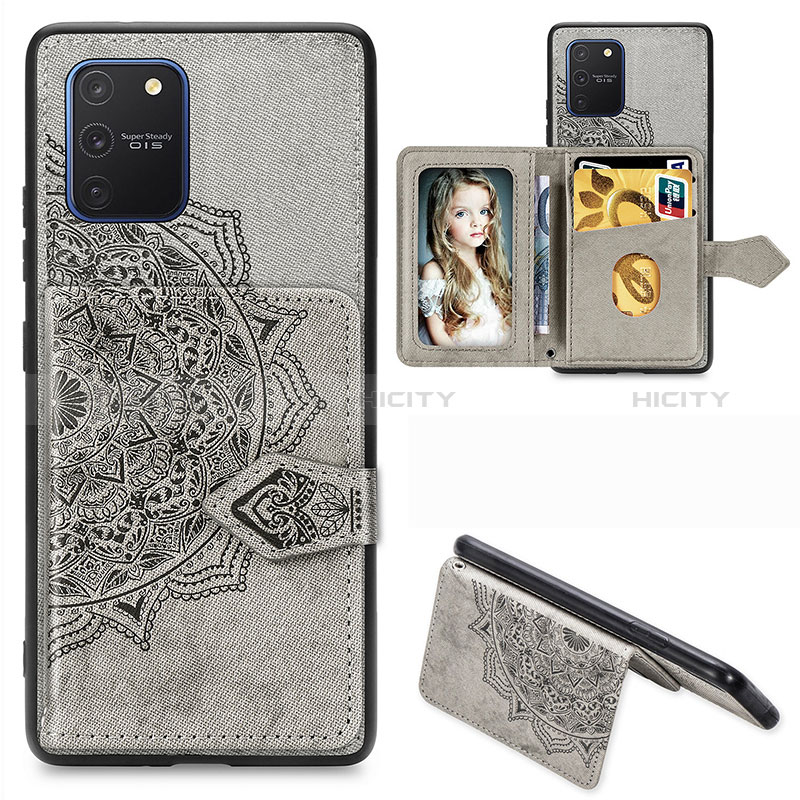 Custodia Silicone Ultra Sottile Morbida Cover con Magnetico S05D per Samsung Galaxy S10 Lite