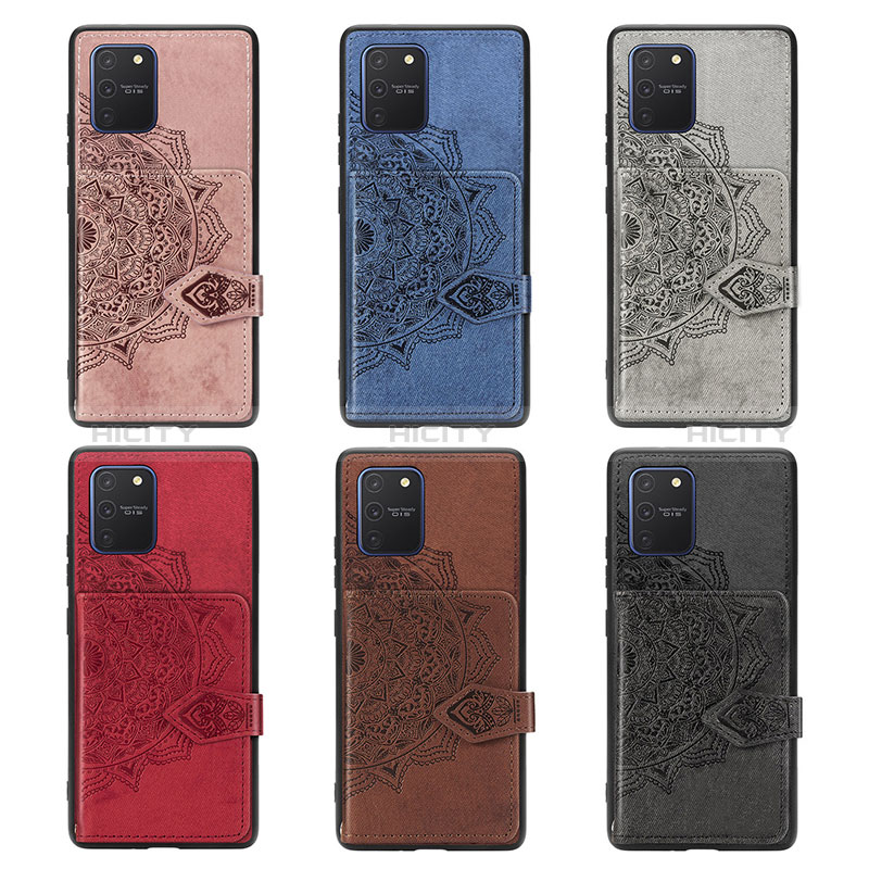 Custodia Silicone Ultra Sottile Morbida Cover con Magnetico S05D per Samsung Galaxy S10 Lite