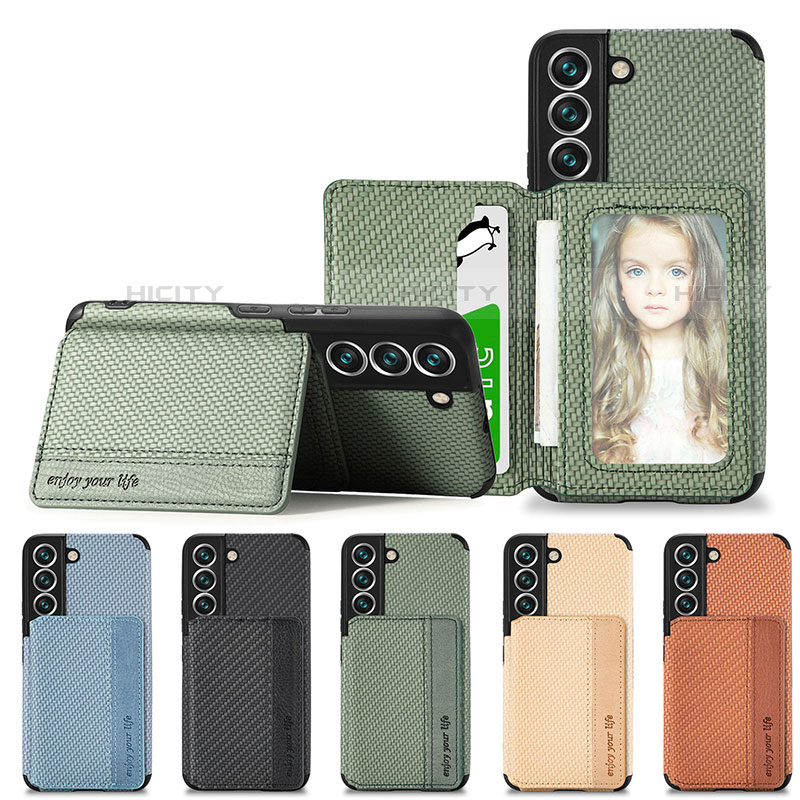 Custodia Silicone Ultra Sottile Morbida Cover con Magnetico S05D per Samsung Galaxy S21 FE 5G