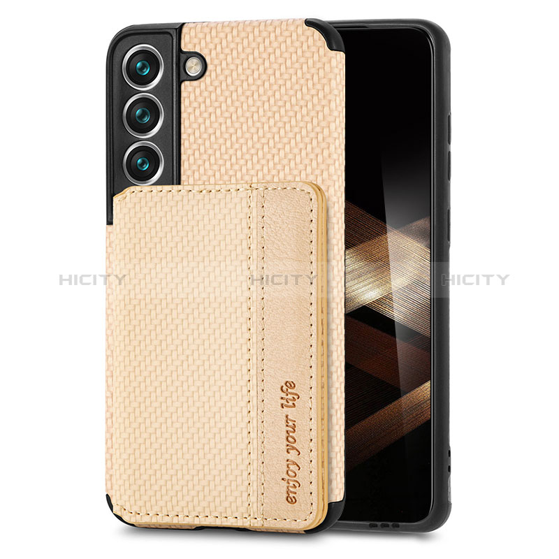 Custodia Silicone Ultra Sottile Morbida Cover con Magnetico S05D per Samsung Galaxy S25 5G Oro