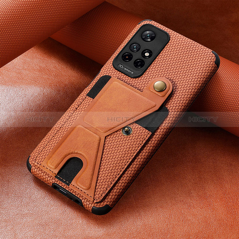 Custodia Silicone Ultra Sottile Morbida Cover con Magnetico S05D per Xiaomi Poco M4 Pro 5G