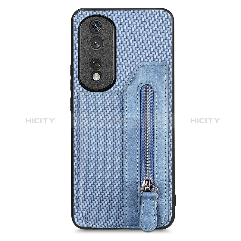 Custodia Silicone Ultra Sottile Morbida Cover con Magnetico S06D per Huawei Honor 80 Pro 5G