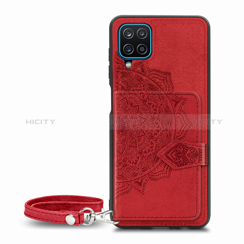 Custodia Silicone Ultra Sottile Morbida Cover con Magnetico S06D per Samsung Galaxy A12