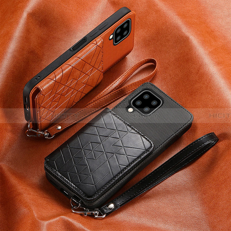 Custodia Silicone Ultra Sottile Morbida Cover con Magnetico S06D per Samsung Galaxy A22 4G