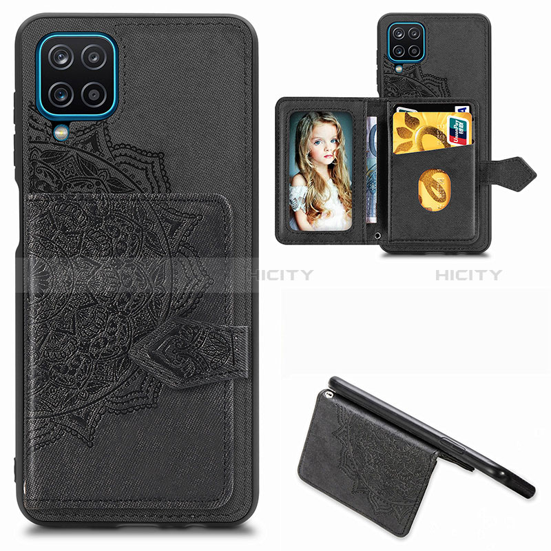 Custodia Silicone Ultra Sottile Morbida Cover con Magnetico S06D per Samsung Galaxy M12