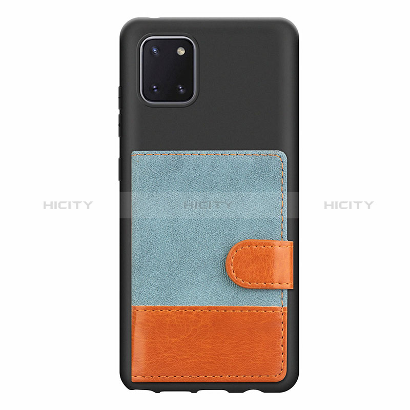 Custodia Silicone Ultra Sottile Morbida Cover con Magnetico S06D per Samsung Galaxy M60s Blu