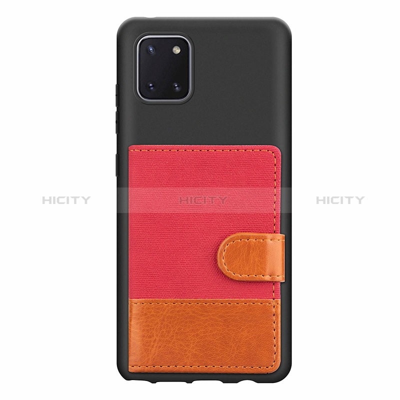 Custodia Silicone Ultra Sottile Morbida Cover con Magnetico S06D per Samsung Galaxy M60s Rosso