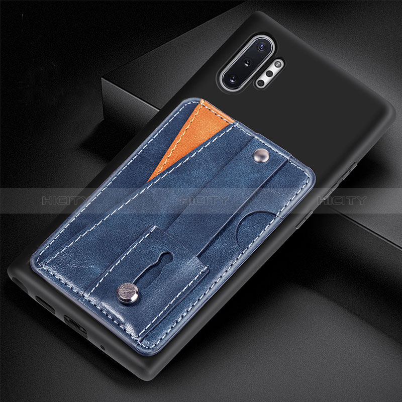 Custodia Silicone Ultra Sottile Morbida Cover con Magnetico S06D per Samsung Galaxy Note 10 Plus 5G