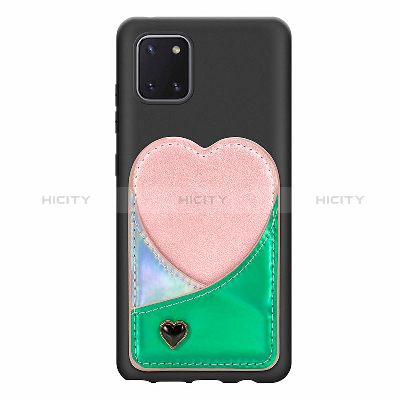 Custodia Silicone Ultra Sottile Morbida Cover con Magnetico S07D per Samsung Galaxy A81