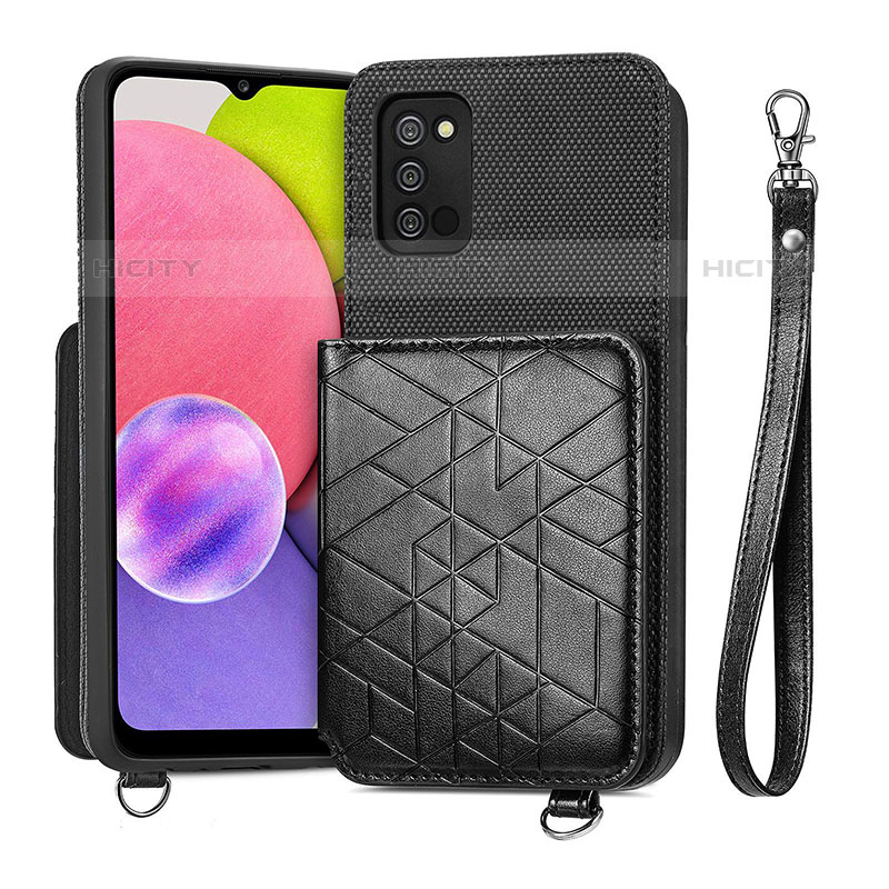 Custodia Silicone Ultra Sottile Morbida Cover con Magnetico S07D per Samsung Galaxy M02s