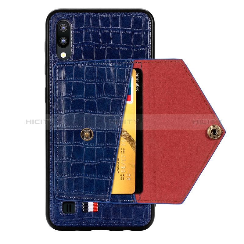 Custodia Silicone Ultra Sottile Morbida Cover con Magnetico S07D per Samsung Galaxy M10