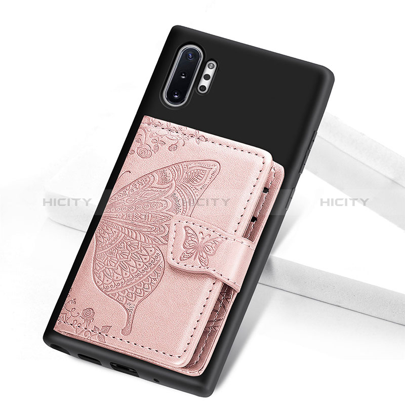 Custodia Silicone Ultra Sottile Morbida Cover con Magnetico S07D per Samsung Galaxy Note 10 Plus 5G