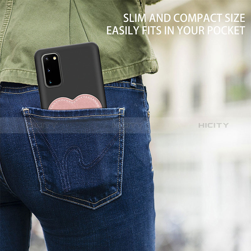 Custodia Silicone Ultra Sottile Morbida Cover con Magnetico S07D per Samsung Galaxy S20