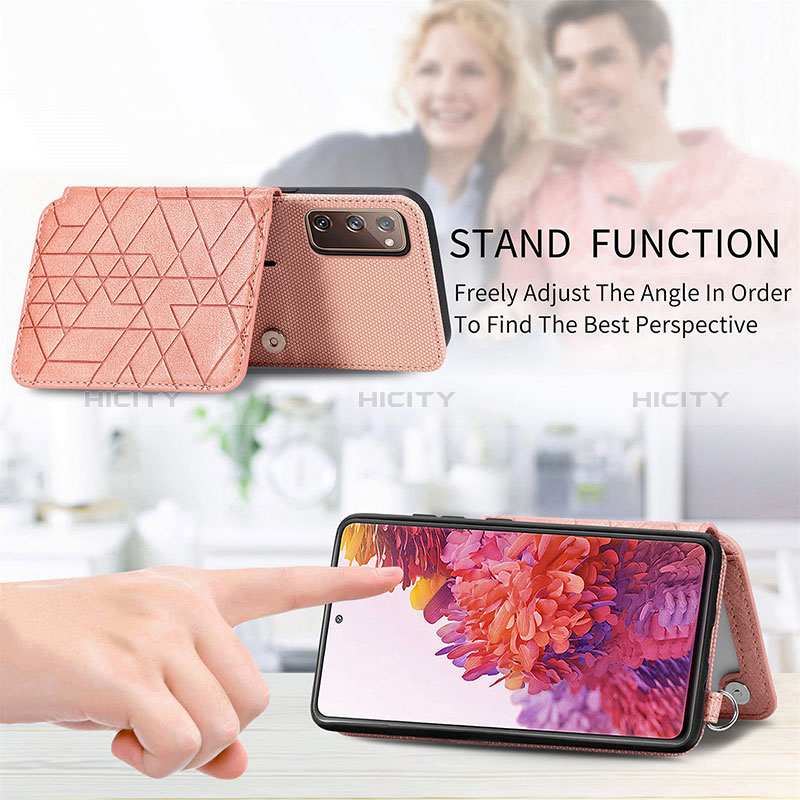Custodia Silicone Ultra Sottile Morbida Cover con Magnetico S07D per Samsung Galaxy S20 FE 4G