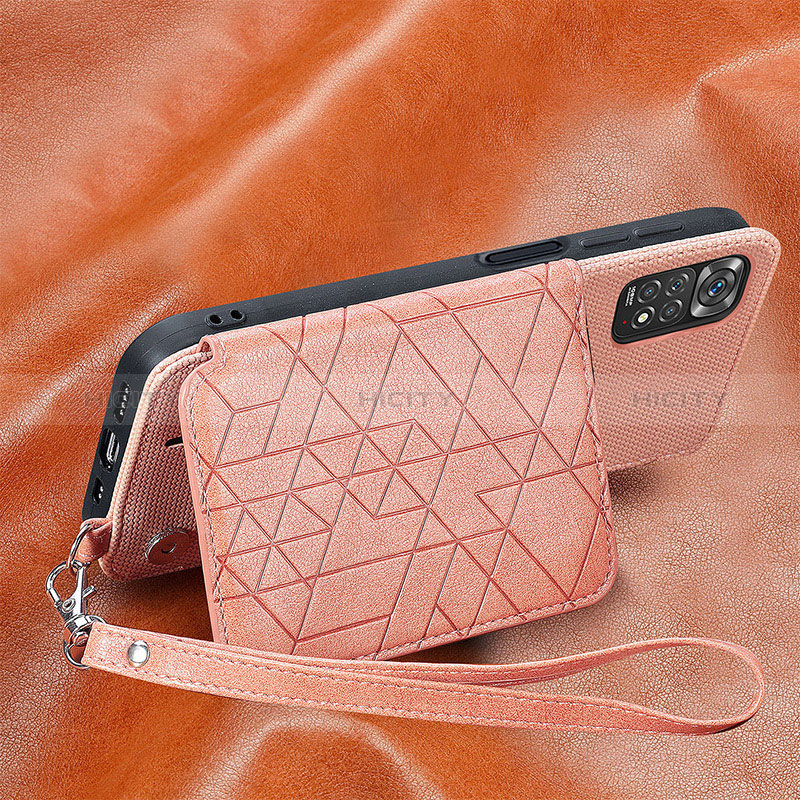 Custodia Silicone Ultra Sottile Morbida Cover con Magnetico S07D per Xiaomi Redmi Note 11 4G (2022)