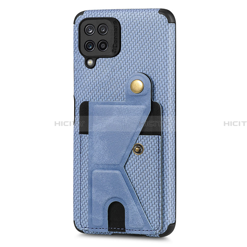 Custodia Silicone Ultra Sottile Morbida Cover con Magnetico S08D per Samsung Galaxy A22 4G