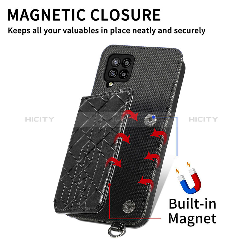 Custodia Silicone Ultra Sottile Morbida Cover con Magnetico S08D per Samsung Galaxy A42 5G