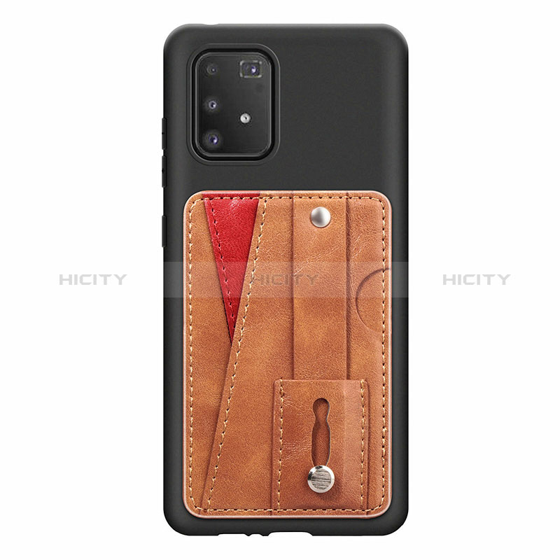 Custodia Silicone Ultra Sottile Morbida Cover con Magnetico S08D per Samsung Galaxy A91