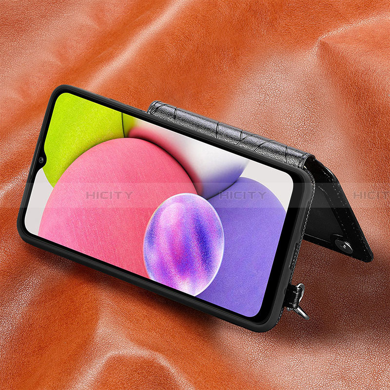 Custodia Silicone Ultra Sottile Morbida Cover con Magnetico S08D per Samsung Galaxy F02S SM-E025F