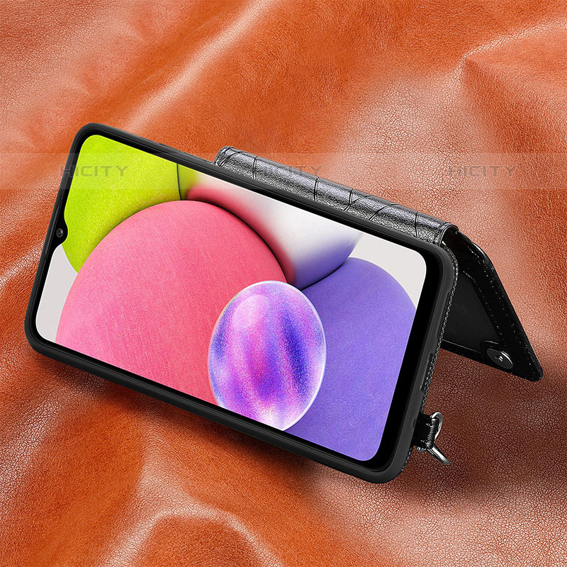 Custodia Silicone Ultra Sottile Morbida Cover con Magnetico S08D per Samsung Galaxy M02s