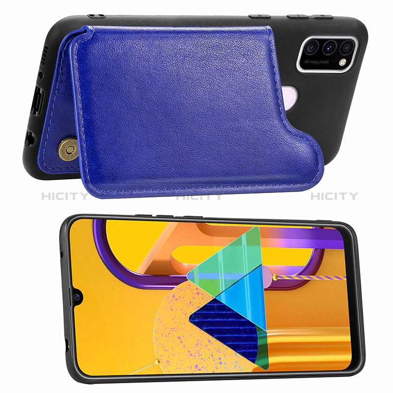 Custodia Silicone Ultra Sottile Morbida Cover con Magnetico S08D per Samsung Galaxy M21