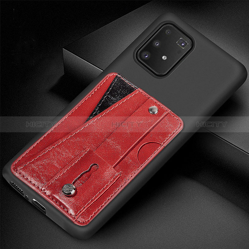 Custodia Silicone Ultra Sottile Morbida Cover con Magnetico S08D per Samsung Galaxy S10 Lite