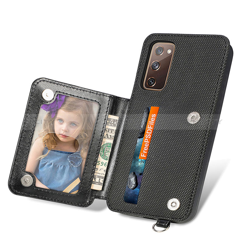 Custodia Silicone Ultra Sottile Morbida Cover con Magnetico S08D per Samsung Galaxy S20 FE 4G