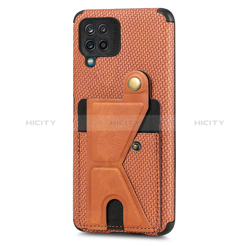 Custodia Silicone Ultra Sottile Morbida Cover con Magnetico S09D per Samsung Galaxy A12