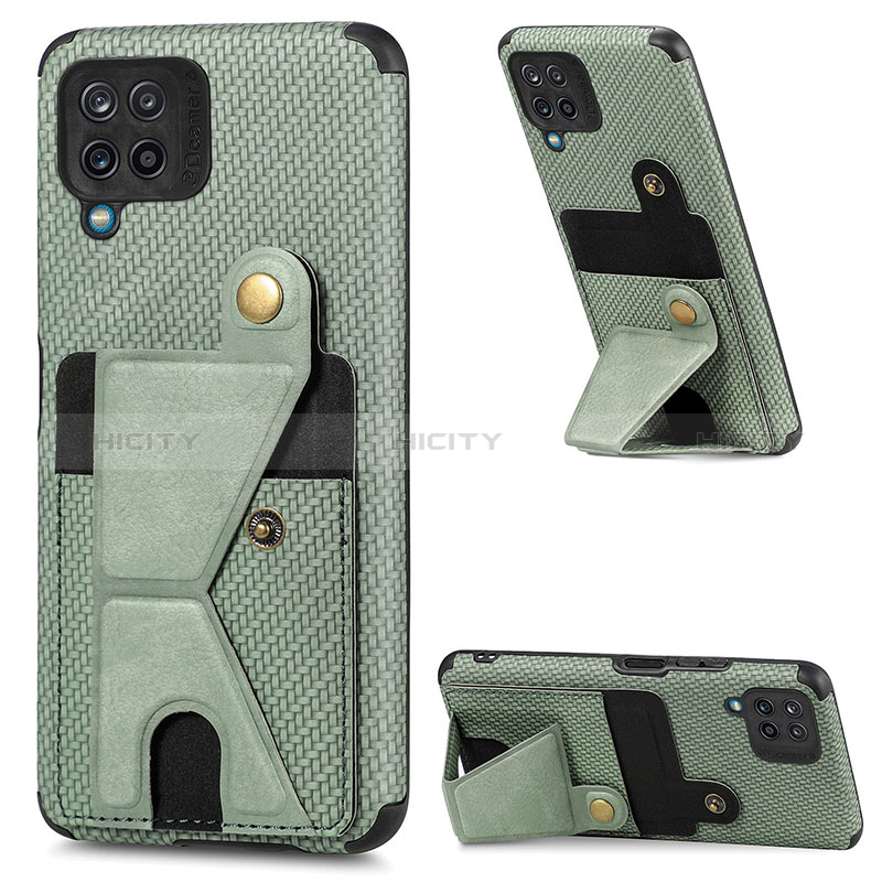 Custodia Silicone Ultra Sottile Morbida Cover con Magnetico S09D per Samsung Galaxy A12 5G