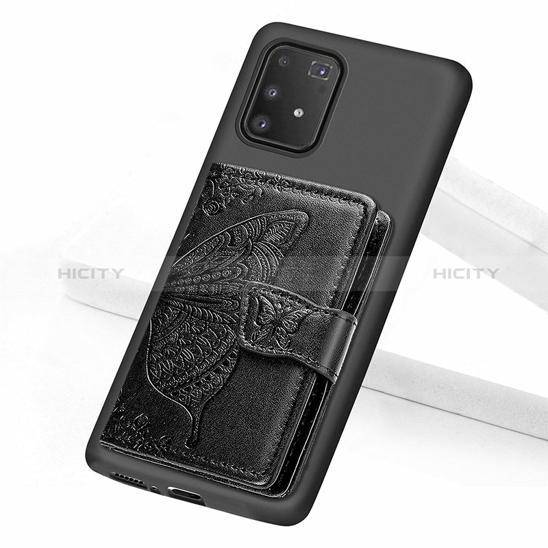 Custodia Silicone Ultra Sottile Morbida Cover con Magnetico S09D per Samsung Galaxy A91