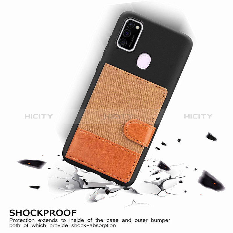 Custodia Silicone Ultra Sottile Morbida Cover con Magnetico S09D per Samsung Galaxy M30s