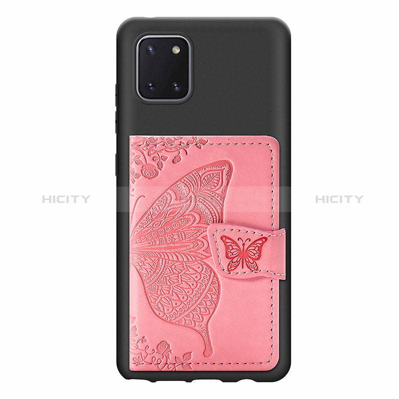 Custodia Silicone Ultra Sottile Morbida Cover con Magnetico S09D per Samsung Galaxy Note 10 Lite