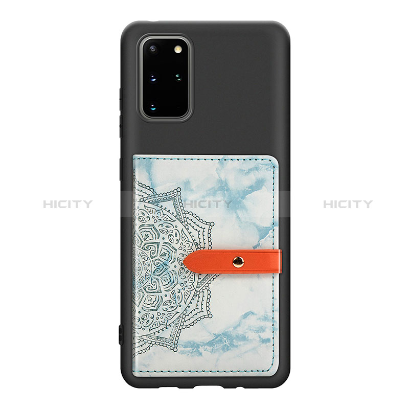 Custodia Silicone Ultra Sottile Morbida Cover con Magnetico S09D per Samsung Galaxy S20 Plus