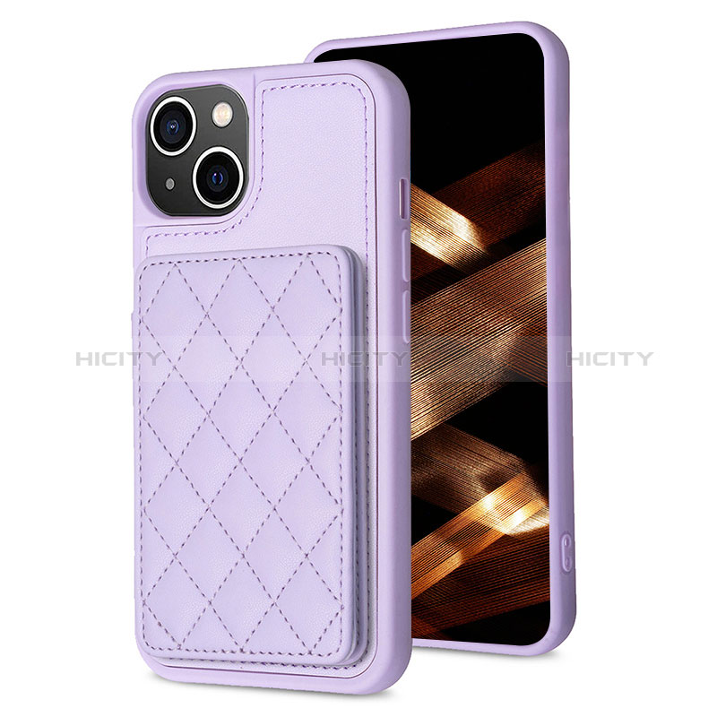 Custodia Silicone Ultra Sottile Morbida Cover con Magnetico S10D per Apple iPhone 15 Lavanda