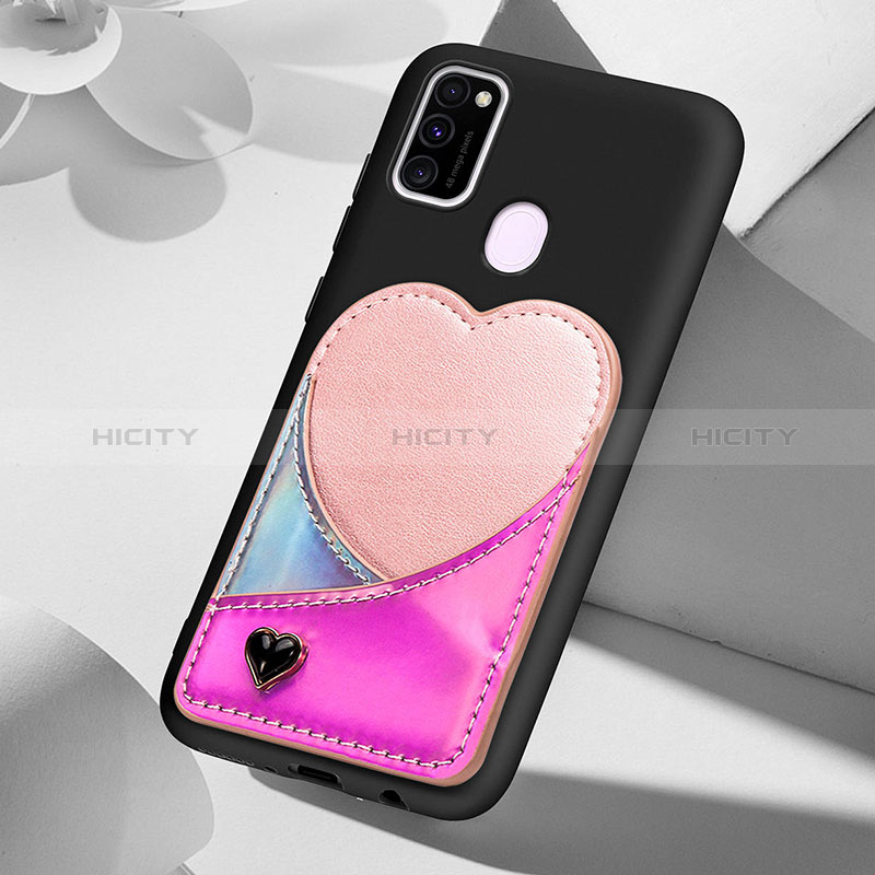 Custodia Silicone Ultra Sottile Morbida Cover con Magnetico S10D per Samsung Galaxy M21