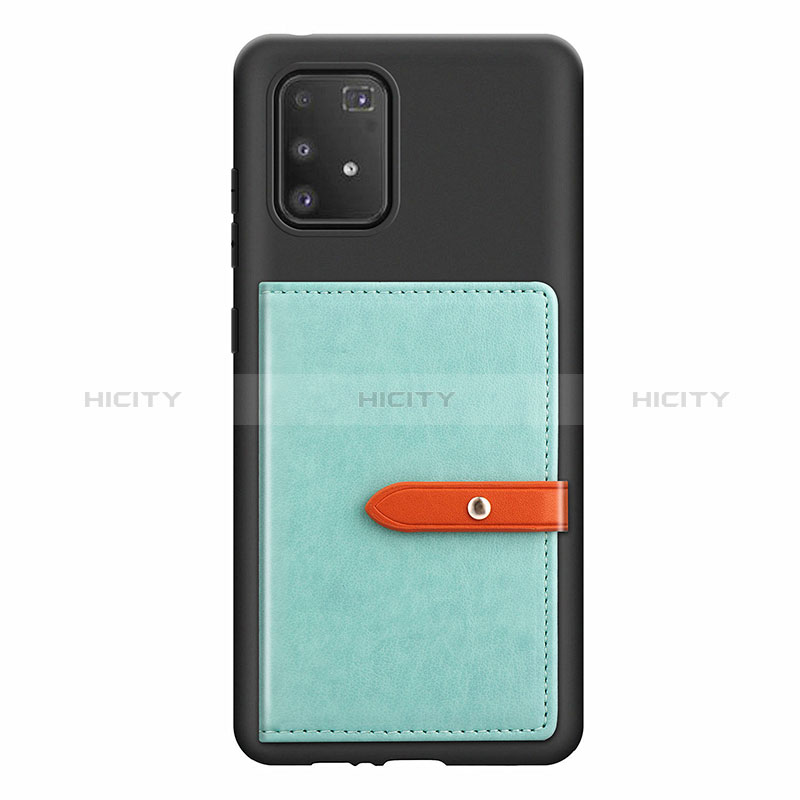 Custodia Silicone Ultra Sottile Morbida Cover con Magnetico S10D per Samsung Galaxy S10 Lite Azzurro