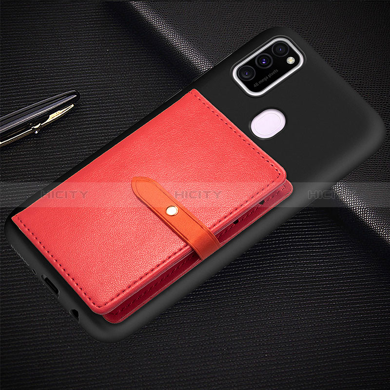Custodia Silicone Ultra Sottile Morbida Cover con Magnetico S11D per Samsung Galaxy M21