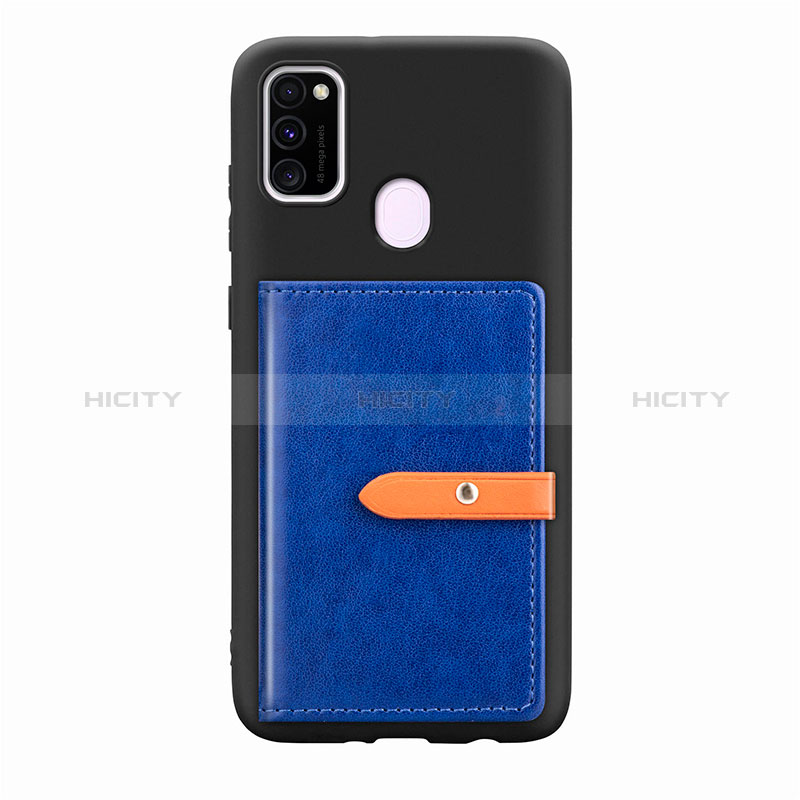 Custodia Silicone Ultra Sottile Morbida Cover con Magnetico S11D per Samsung Galaxy M21