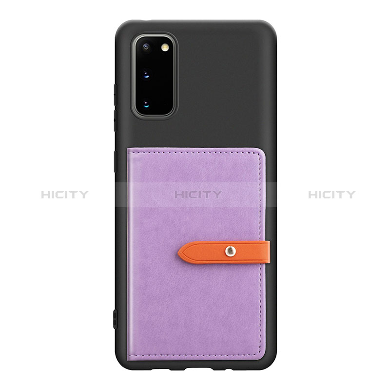 Custodia Silicone Ultra Sottile Morbida Cover con Magnetico S12D per Samsung Galaxy S20 5G Viola