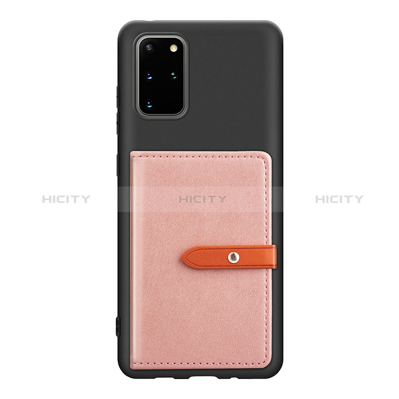 Custodia Silicone Ultra Sottile Morbida Cover con Magnetico S12D per Samsung Galaxy S20 Plus 5G Rosa