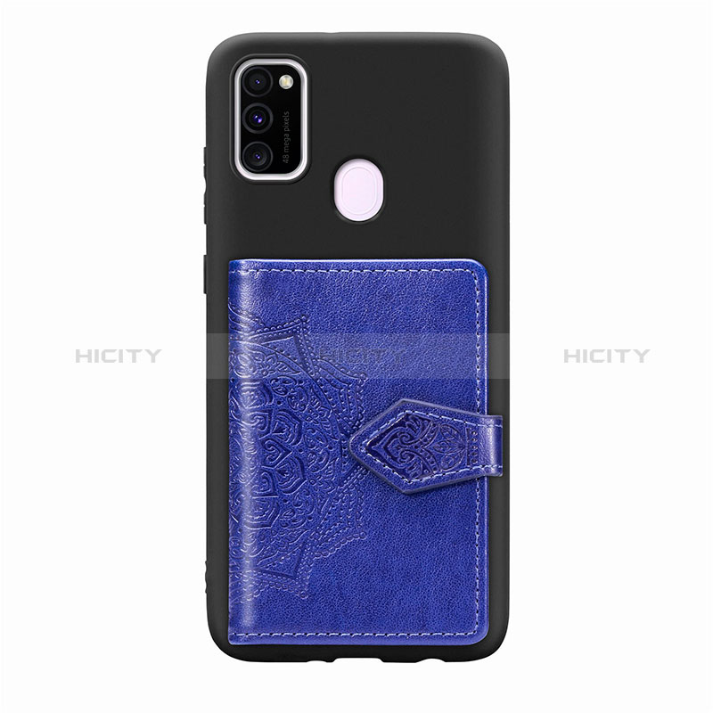 Custodia Silicone Ultra Sottile Morbida Cover con Magnetico S13D per Samsung Galaxy M21