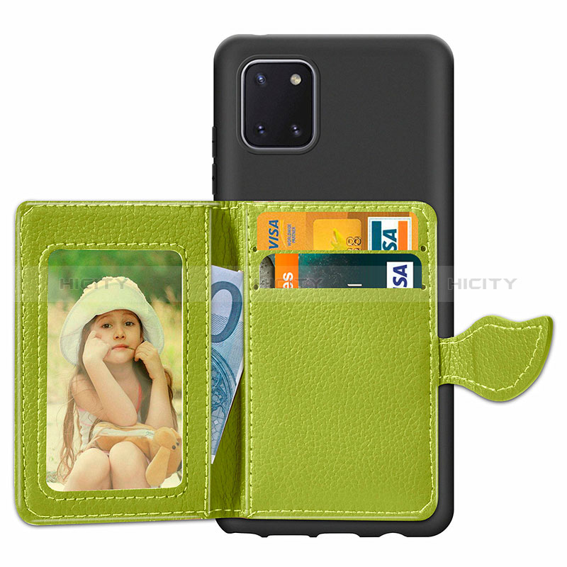 Custodia Silicone Ultra Sottile Morbida Cover con Magnetico S15D per Samsung Galaxy A81