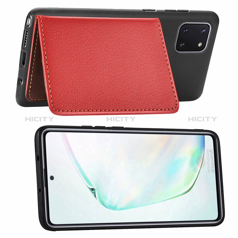 Custodia Silicone Ultra Sottile Morbida Cover con Magnetico S15D per Samsung Galaxy A81