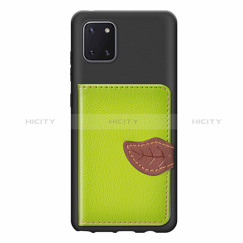 Custodia Silicone Ultra Sottile Morbida Cover con Magnetico S15D per Samsung Galaxy M60s Verde