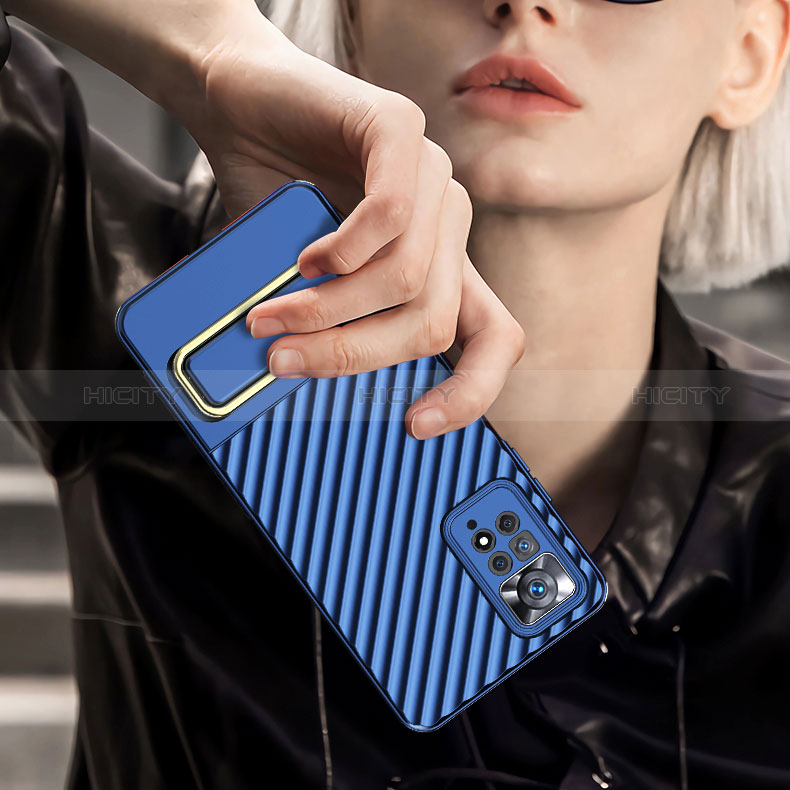 Custodia Silicone Ultra Sottile Morbida Cover con Supporto KC1 per Xiaomi Redmi Note 11 Pro 5G